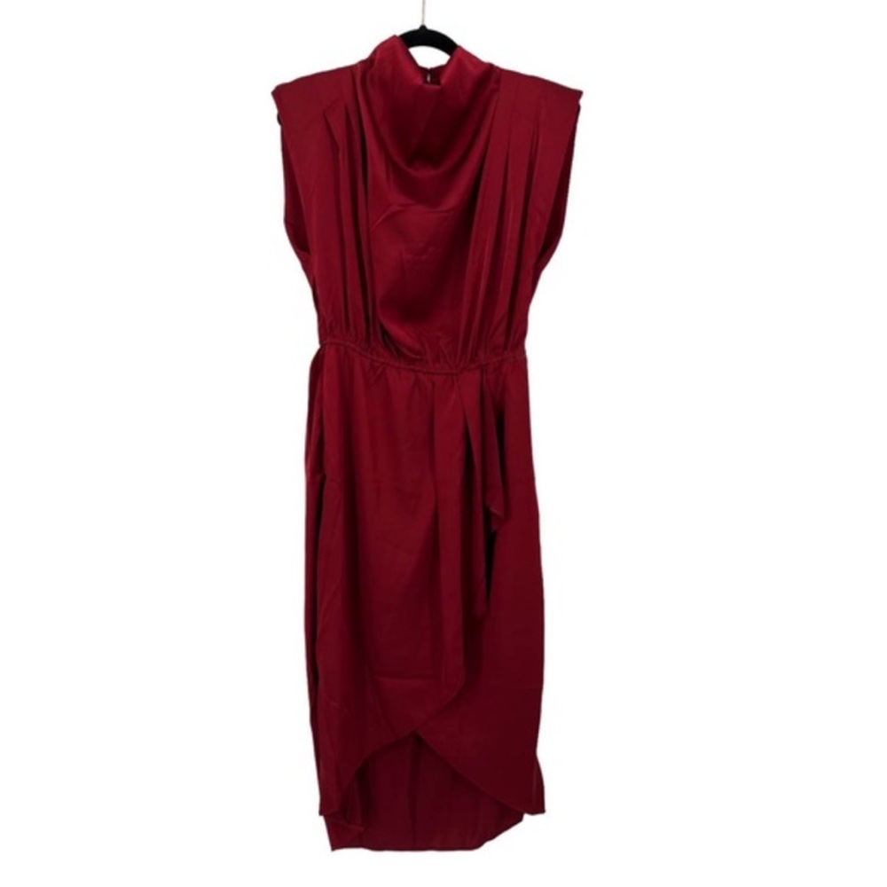 Entro Red Drape Dress